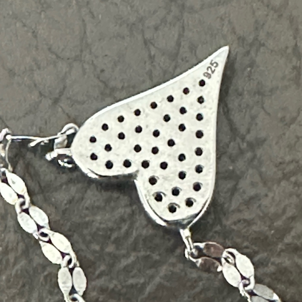 Elegant Sterling Silver Magical Heart Pendant Necklace - Picture 4 of 4